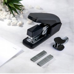 得力(deli)省力订书机组合套装(订书器+起钉器+订书钉) 适配12#钉 办公用品